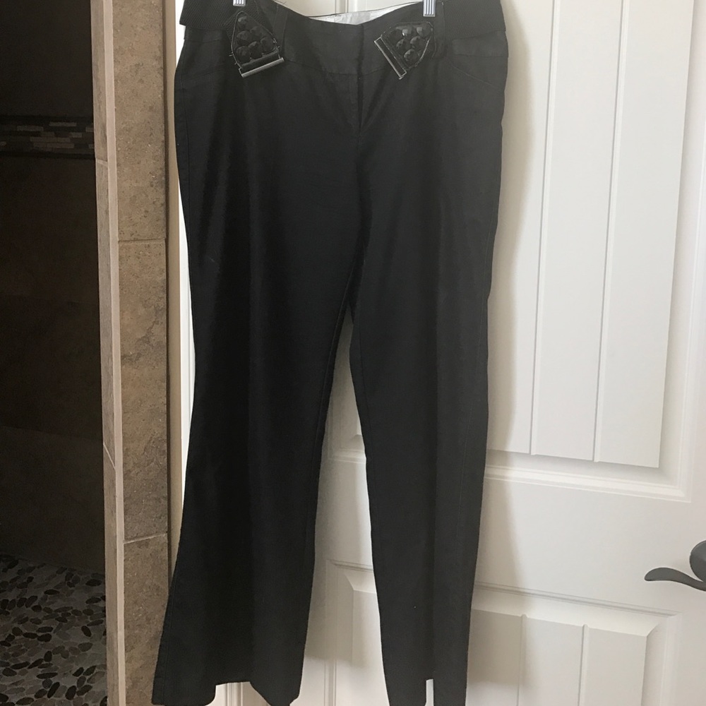 Studio Y pants with stretchy belt with jewels